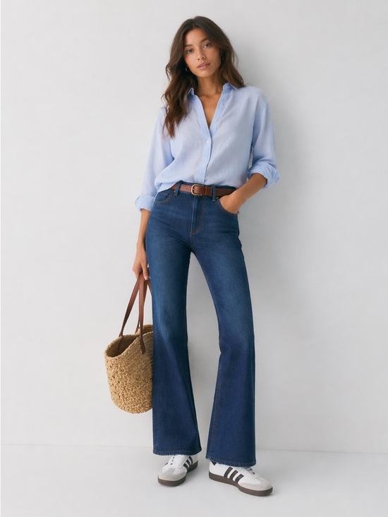Denim Forum Denim - Aritzia Denim Forum Chloe Hi-Rise Bootcut Jeans NWT 28 Dark Indigo